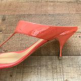 Foot Petals Orange Slip On Heels- Size 39 (See Notes)