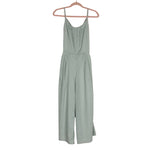 Gal Meets Glam Green Gingham Exposed Back Jumpsuit- Size 2