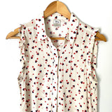 Disney Collection by Lauren Conrad Minnie Mouse Print Button Up Tank- Size S