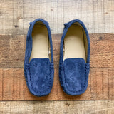 Janie & Jack Blue Suede Loafers- Size ~9 (Brand New Condition, see notes)