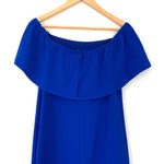 Charles Henry Blue Off the Shoulder Dress NWT- Size XS
