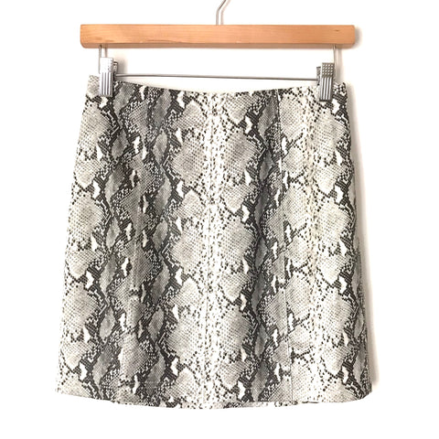 Wild Honey Faux Leather Snakeskin Print Skirt- Size S