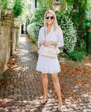 Banana Republic White Eyelet Dress- Size 2