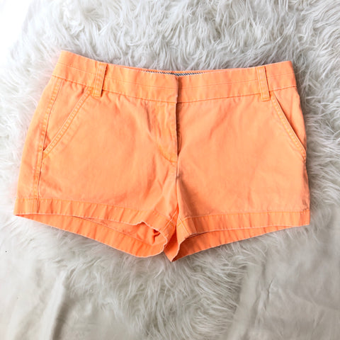 J. Crew Bright Orange Chino Shorts - Size 4