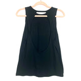 Victoria Sport Black Silver Glitter "Victoria Sport" Open Back Workout Tank Top- Size S