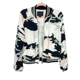 Sanctuary Pink and Blues Camo Print Bomber Jacket- Size XS