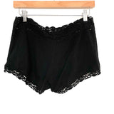 MiJo By Michelle Jonas Black Gauze Lace Trim Shorts- Size S