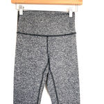 Lululemon Black & White Heathered Legging- Size ~4 (Inseam 24”)