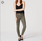 Ann Taylor LOFT Olive Jean Leggings-Size 26/2 Petite