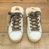 Steve Madden White/Sand Peters Slip Into Star Sneakers- Size 7
