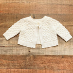 Baby Gap Cream Pom Pom Sweater Cardigan- Size 0-3M