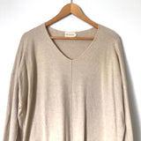 Dreamers Tan Tunic with Front Seam-Size S/M