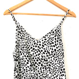 L'atiste Animal Print Cropped Wide Leg Jumpsuit- Size M