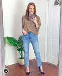 STORY Gold Sequins Dolman Sleeve Top- Size S