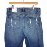 Kancan Straight Fit Distressed Hem Jeans NWT- Size 13/30 (Inseam 24")