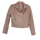 Buddy Love Blush Vegan Leather Studded Jacket NWT- Size S