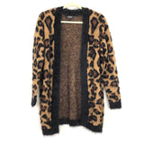 Lord + Taylor Fluffy Leopard Cardigan- Size XS