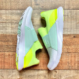 APL White/Neon Sneakers with Embossed Elastic Strap- Size 7.5 (see notes)