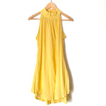 No Brand Yellow Choker Sheer Dress- Size S