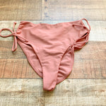 Tularosa Ruched Side Tie Bikini Bottoms- Size S (Bottoms Only)