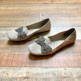 Tory Burch Rhinestone Bow Flats- Size 9 (see notes)
