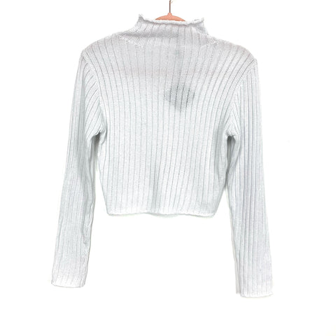 Zaful Off White Turtle Neck Cropped Sweater NWT- Size 6