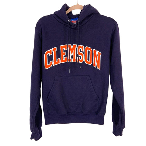Champion Clemson Hooded Sweatshirt- Size S