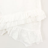 Lioness Eyelet Asymmetrical Ruffle Skirt- Size S