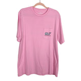 Vineyard Vines Pink Whale Pocket Tee- Size L