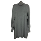 WAYF Grey Wool Blend Turtleneck Sweater Dress- Size XL