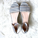 AMS Striped Espadrille Platform Shoes- Size 7(Jana)