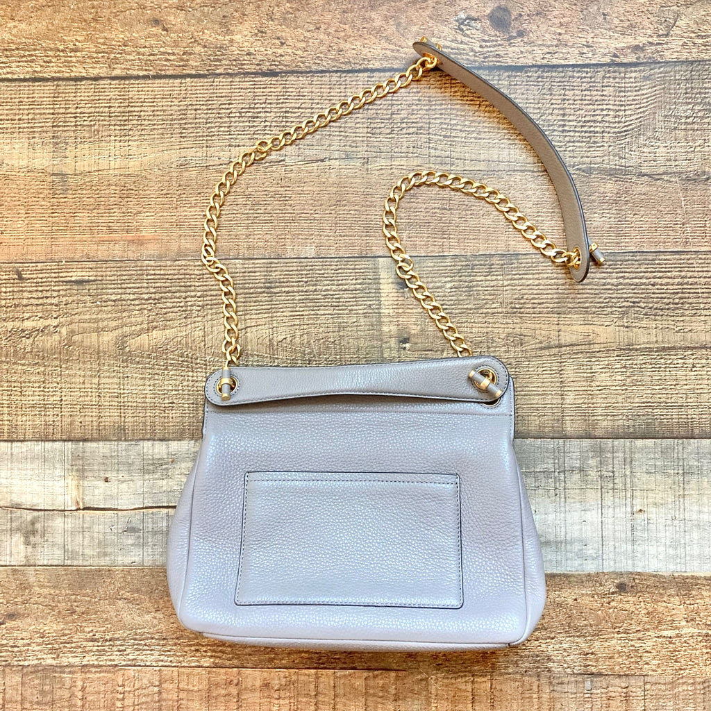 chelsea leather backpack tory burch Tory Burch Chelsea Flap Leather Gold Chain Shoulder Bag (sold out onli – The Saved Collection