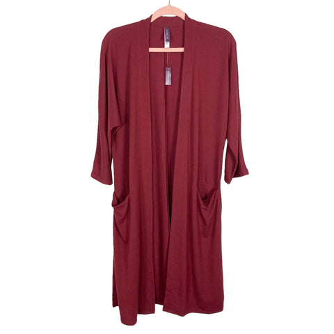 Adore Me Ruby Wine Robe NWT- Size M