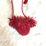 Ivanka Trump Red Hettie Fringe Heels- Size 6