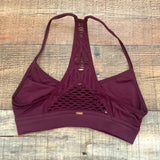 Pink by Victoria Secret Wine Mesh Back Sports Bra- Size XS