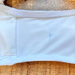 Pink Desert White Ribbed One Shoulder Bow One Piece- Size XL (sold out online, see notes)