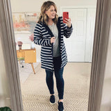 Joules Navey and White Striped Fleece Lined Hooded Rain Jacket- Size 8 (color sold out online)