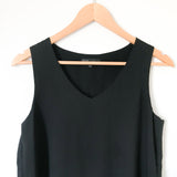 Gibson Black V Neck Blouse- Size XS Petite