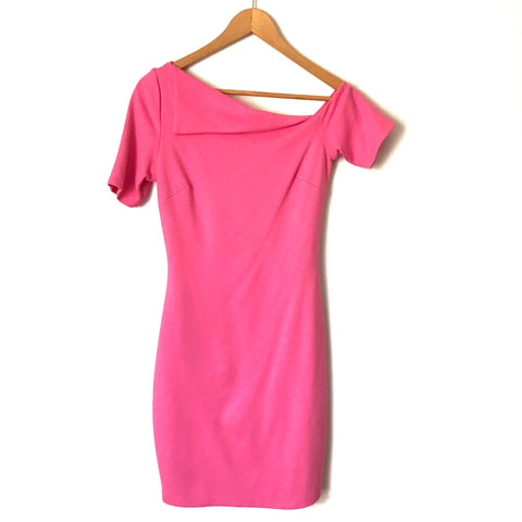 Bailey 44 Bright Pink One Off Shoulder Dress- Size S