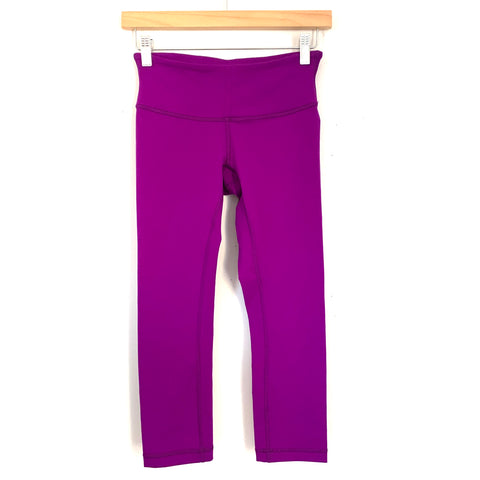 Lululemon Purple Crop Legging- Size 4 (Inseam 20")