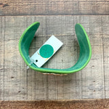 No Brand Faux Leather Tory Burch Green Cuff Bracelet NWT