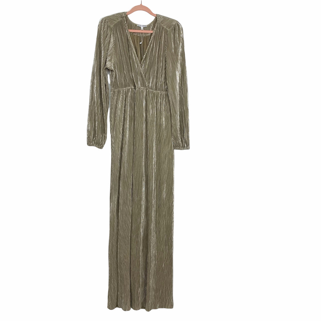 Baltic Born Gold Pleated Surplice Maxi Dress NWT- Size XL The Saved Collection Baltic Born Gold Pleated Surplice Maxi Dress NWT- Size XL The Saved Collection