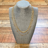 Victoria Emerson Three Chain Layered Necklace