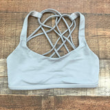 Lululemon Grey Strappy Back Sports Bra- Size 2