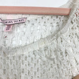 Victoria’s Secret White Open Knit Romper- Size S (See Notes)