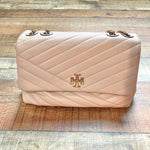 Tory Burch Cream Leather Gold Chain Shoulder Bag (see notes)