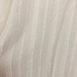 LOFT Ivory Stripe Textured Blouse- Size M