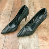 Nine West Black Eyelet Heels  - Size 7.5
