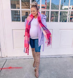 No Brand Pinks/Purple/Blue Scarf