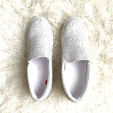 Let's See Style Snakeskin Slip On Shoe- Size 7